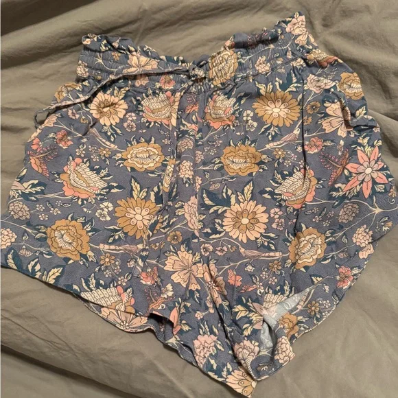 Spell Blue Floral Shorts - Picture 1 of 4